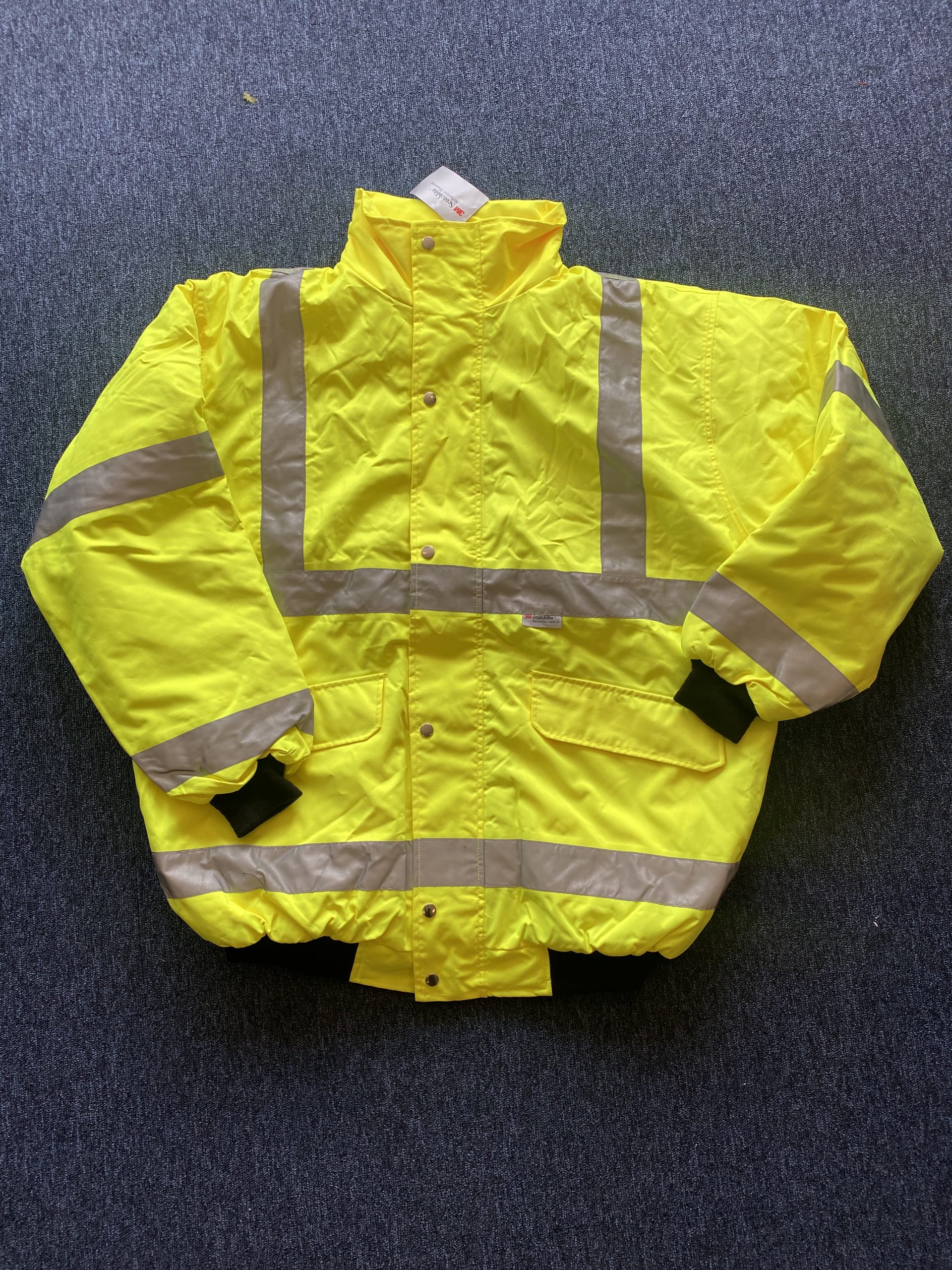 Hi-Vis Classic Bomber Jacket Yellow (Clearance) - WorkwearRus